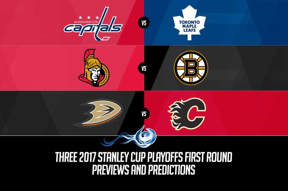 Three 2017 Stanley Cup Playoffs First Round Previews and Predictions